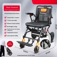 Fauteuil roulant manuel pliable léger et portable, capacité 150 kg, design multifonctionnel réglable pour personnes paralysées ou handicapées