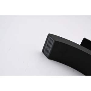 Robinet de lavabo à poignée unique en laiton brossé avec bec cascade, siphon escamotable, monotrou, à poser sur le comptoir, design moderne - Product Image 6