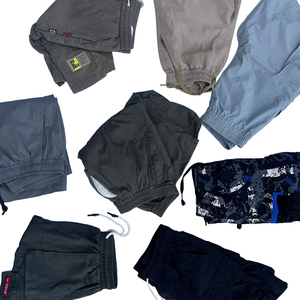 Pantaloncini Estivi Usati in Cotone da <span class=keywords><strong>Uomo</strong></span> Abbigliamento di Seconda Mano di Marca Importati Pantaloni Corti Cargo Usati Balle di Vestiti Usati - Product Image 1
