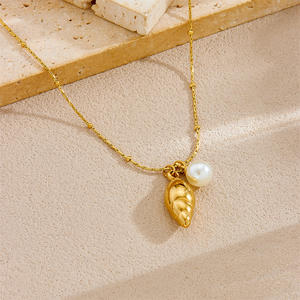 Múltiples diseños de moda mariposa azul acero inoxidable mujeres collar oro PVD venta al por mayor océano colgante joyería collar de moda - Product Image 4