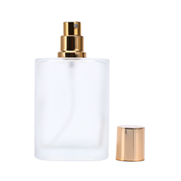 Échantillons Gratuits – Flacon de Parfum en Verre Dépoli Rectangulaire de Luxe 30ml 50ml 100ml avec Bouchon en Aluminium Argenté