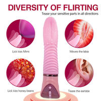 Erwachsenen-Sexspielzeug Leistungsstarker Magischer Zungenvibrator USB-Aufladbar G-Punkt Oral-Leckvibrator Klitoris-Stimulator