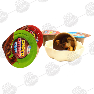 Hot Selling Halal Choco Crispy Cup <strong>Mini</strong> Chocolate Jam Biscuits Fruity Nut Candy Sweet Crisps <strong>Jar</strong>/Packaging Slinna Brand - Product Image 4