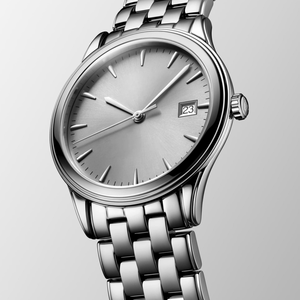 Classic Round Men's Wristwatch Date Display Business Casual Quartz Dress <b>Watch</b> Stainless Steel Band Polished <b>Case</b> - Product Image 3