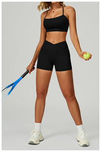 Completo Yoga 4 Pezzi Personalizzabile con Logo, <span class=keywords><strong>Aderente</strong></span>, Asciugatura Rapida, Morbido, Alta Elasticità, Set da Donna a Vita Alta per Corsa, Fitness e Palestra - Product Image 6