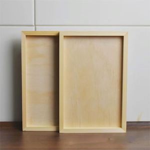 Handmade A4 Kids Wooden Playdough Pulp Picture <b>Frame</b> Children's Clay Backboard Display Pine Flip A3 <b>Frame</b> Pine Artwork Display - Product Image 2