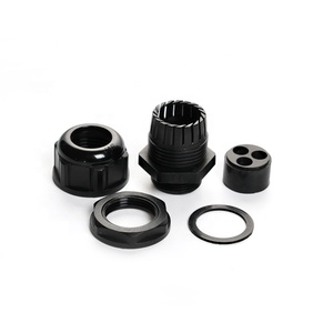 JAR IP68 entrada de <span class=keywords><strong>cable</strong></span> de plástico impermeable V2 resistente al fuego PG nylon multi-agujero pg7 pa prensaestopas de nylon - Product Image 1