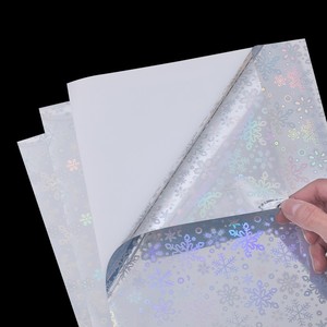 Hojas <span class=keywords><strong>de</strong></span> etiquetas holográficas A4 PET <span class=keywords><strong>de</strong></span> inyección <span class=keywords><strong>de</strong></span> tinta Papel adhesivo <span class=keywords><strong>de</strong></span> vinilo autoadhesivo impermeable - Product Image 5