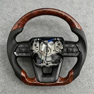 Volante de Madera de Durazno para Automóvil, Compatible con <span class=keywords><strong>Toyota</strong></span> Hilux N70 N80 Fortuner Land Cruiser LC300 LC200 Prado <span class=keywords><strong>GR</strong></span>, Piezas Automotrices - Product Image 1