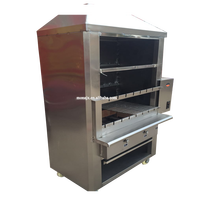 Gril Vertical à gaz en acier inoxydable pour Restaurant/barbecue électrique/gril de rôtisserie 4 & 6 brochettes/four à poulet rôti rotatif à charbon de bois