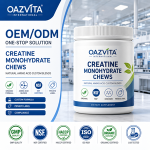 Créatine monohydrate biologique certifiée HACCP, NSF, ISO, GMP, sous forme de comprimés à croquer, mélanges personnalisés d'acides aminés naturels, service de marque privée OEM ODM - Product Image 1