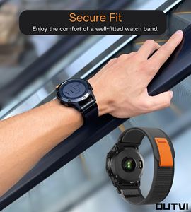 สายนาฬิกาไนลอนสำหรับ Garmin Fenix 8 / Fenix 7X Pro / Fenix 6X / Fenix 5X / Forerunner 945 QuickFit Trail Loop Sport Wristband - Product Image 2