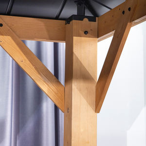 Gazebo extérieur de jardin extérieur de patio en bois de MIA avec le toit en métal - Product Image 2