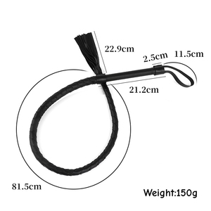 Produit sexuel SM, fouet en cuir tressé, jeu de fessées, accessoires de bondage BDSM pour adultes, jouets - Product Image 2