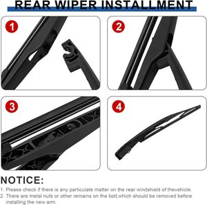 Per <span class=keywords><strong>KIA</strong></span> <span class=keywords><strong>Sportage</strong></span> 2011 2016 tergicristallo posteriore per braccio e lama materiale in gomma naturale - Product Image 5