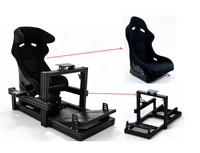 Support de simulateur de course en profilé aluminium 4080 personnalisé avec siège, kit complet, base de volant universelle pour console de jeu
