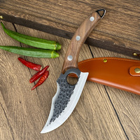 Couteau de cuisine désossé à anneau populaire de 6 pouces pour éplucher et couper la viande grillée sans effort