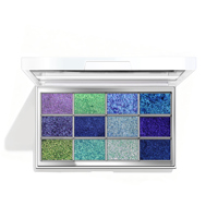 Palette de fards à paupières Super Chameleon, haute pigmentation, imperméable, longue tenue, pailletée