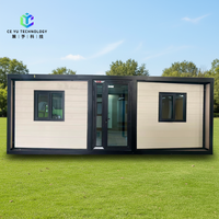 Casa Contenedor Plegable y Expandible de Construcción Rápida de 20 y 40 Pies, Vivienda Prefabricada Portátil de 2 a 5 Dormitorios, Diseño Moderno, Garantía de 5 Años
