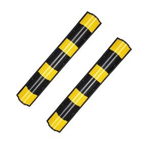 Protection d'angle en caoutchouc réfléchissant pour entrepôts, parkings, garages et murs, type colonne carrée - Product Image 1