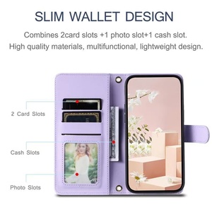 Vendita all'Ingrosso di Cover per Telefono in Pelle PU Trapuntata, Design Multi-Scomparto con Tracolla Regolabile per Rivendita, per <span class=keywords><strong>iPhone</strong></span> <span class=keywords><strong>13</strong></span> - Product Image 4