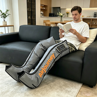 Bottes de massage à compression d'air sans fil rechargeables par USB pour la pressothérapie, la thérapie par massage, la récupération sportive rapide, avec contrôle de la minuterie