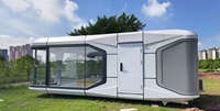 Mini-villa commerciale mobile de luxe écologique préfabriquée Tiny Eco-Prefab Space Capsule House 3 40ft Mini Volnerda en panneaux sandwich, design moderne et intelligent