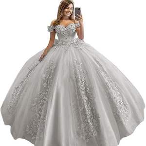 New Party Kleid Frauen Abendessen Formale <span class=keywords><strong>Prom</strong></span> Bestickte Tüll Maxi Long Plus Size Abendkleid Kleid Elegant für Dame - Product Image 2