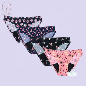 Bragas de satén para <span class=keywords><strong>mujer</strong></span>, protección de máxima absorción, fotos, Bikini, tela de bambú antibacteriana Natural, flujo pesado, novedad - Product Image 1