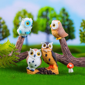 Thu Nhỏ Phim Hoạt Hình Động Vật Handmade Tự Làm Bức Tượng Nhỏ Dễ Thương Owl Động Vật Mini Nhựa Thủ Công Mỹ Nghệ Cho Trang Trại Vườn Bộ Trang Trí Nội Thất - Product Image 2