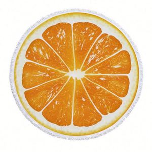 Sublimation Cheap Promotional Custom Print Microfiber Round Circle Beach Towels With Fringe - Product Image 2