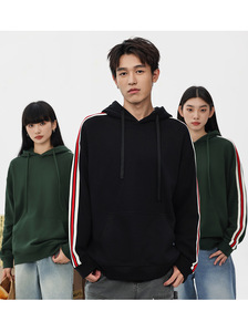 เสื้อฮู้ดผู้ชายไซส์ใหญ่พิเศษ380ก. เสื้อมีฮู้ดปักลายแบบเรียบสำหรับใส่เล่นกีฬาฤดูใบไม้ร่วง - Product Image 2