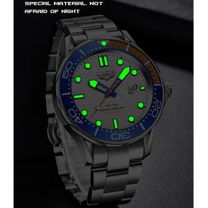 Relojes LIGE LG8936 para Hombre, Relojes de Pulsera Clásicos <span class=keywords><strong>con</strong></span> Bisel Giratorio, Relojes de Acero Inoxidable <span class=keywords><strong>con</strong></span> Manecillas Luminosas, <span class=keywords><strong>con</strong></span> Caja - Product Image 5