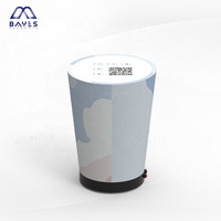 Bureau gonflable personnalisé mini meuble debout portable chaises et tables de bar rondes Table de café haute pour l'extérieur avec lumière LED