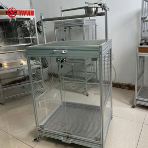 Jaula Grande de Aluminio para Loros, Diseño Duradero con Bandeja Metálica, <span class=keywords><strong>Hábitat</strong></span> para Aves como Cacatúas y Conures - Product Image 5