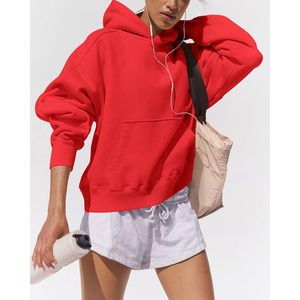 Sudadera con Capucha Corta Extra Grande para Mujer FOXA, Forrada de Felpa, Cálida y Acogedora para Otoño e Invierno - Product Image 2