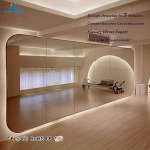 Factory Wholesale Large-sized High-definition Full Body Dance Studio Gym <strong>LED</strong> <strong>Mirror</strong> with <strong>LED</strong> Light - Product Image 1