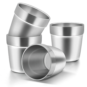 Cangkir kopi Stainless Steel 304 dinding ganda, cangkir minum terisolasi untuk dewasa dan anak-anak - Product Image 5