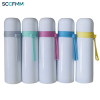 Bouteille d'eau à sublimation SCCFMM 500 ml en acier inoxydable, gobelet isotherme sous vide, tasse de voyage pour café, idéale pour le bureau, les voyages et les activités de plein air