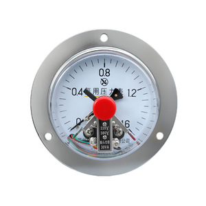 Yaxc 100Zt Axial Ammonia Electric Contact Pressure <b>Gauge</b> Analog Panel Type 100mm 1.6 Accuracy <b>Thread</b> Connection - Product Image 1