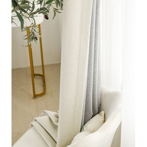 110\" Inch 280cm Modern <b>Window</b> <b>Curtain</b> Durable Blackout Polyester Linen with Grommet Woven Technique Format Rope - Product Image 5