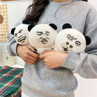 Nouvelle collection de peluches Panda Pétillant très prisée – Peluche créative super douce en forme d'émoticônes, jouet en peluche pour enfants