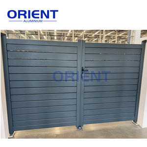 Porte principale luxueuse en alliage d'aluminium Design Home House Gate Designs Pictures Allée coulissante et porte battante double - Product Image 2