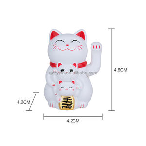<span class=keywords><strong>Pas</strong></span> <span class=keywords><strong>cher</strong></span> 2 pouces ABS décoration de voiture chat chanceux solaire alimenté automatique main secouant <span class=keywords><strong>Maneki</strong></span> <span class=keywords><strong>Neko</strong></span> solaire décoration de la maison chat de fortune - Product Image 5