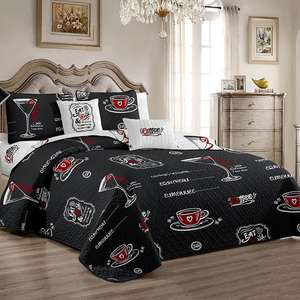 Colchas <span class=keywords><strong>de</strong></span> tamaño King para cama, juego <span class=keywords><strong>de</strong></span> edredón <span class=keywords><strong>de</strong></span> microfibra suave, ligero y estampado, venta al por mayor - Product Image 4