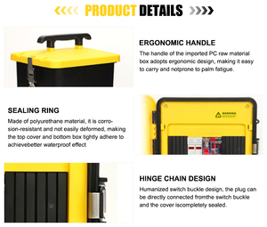 IP67 Waterproof Portable Socket Portable Electrical <strong>Box</strong> Dustproof Power Distribution <strong>Unit</strong> for Construction Sites - Product Image 4