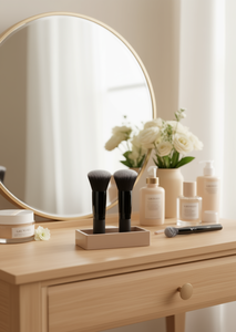 Set di Pennelli Cosmetici Grenobil 2 Pezzi in Setole Sintetiche per Applicazione Viso - Product Image 2