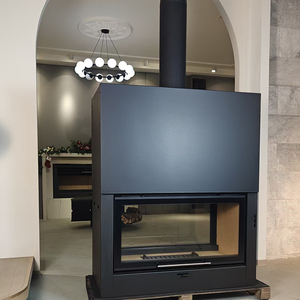 Estufa de <span class=keywords><strong>Leña</strong></span> Moderna Independiente de Hierro Fundido <span class=keywords><strong>con</strong></span> <span class=keywords><strong>Horno</strong></span> para Cocinar, en Venta - Product Image 2
