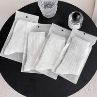 Nouvelle Arrivée Chaussettes fines mi-mollet blanches unies à découpes, style français fantaisie, pour femmes, avec décorations sur le corps et le bordure
