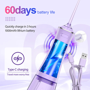 Nuevo Modelo 2025 Irrigador Bucal Inalámbrico Recargable Mini Portátil con 60 Días de Batería Irrigador Bucal de Viaje - Product Image 5